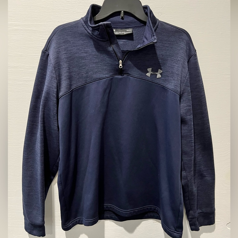 Under armor 1/4 zip blue Large